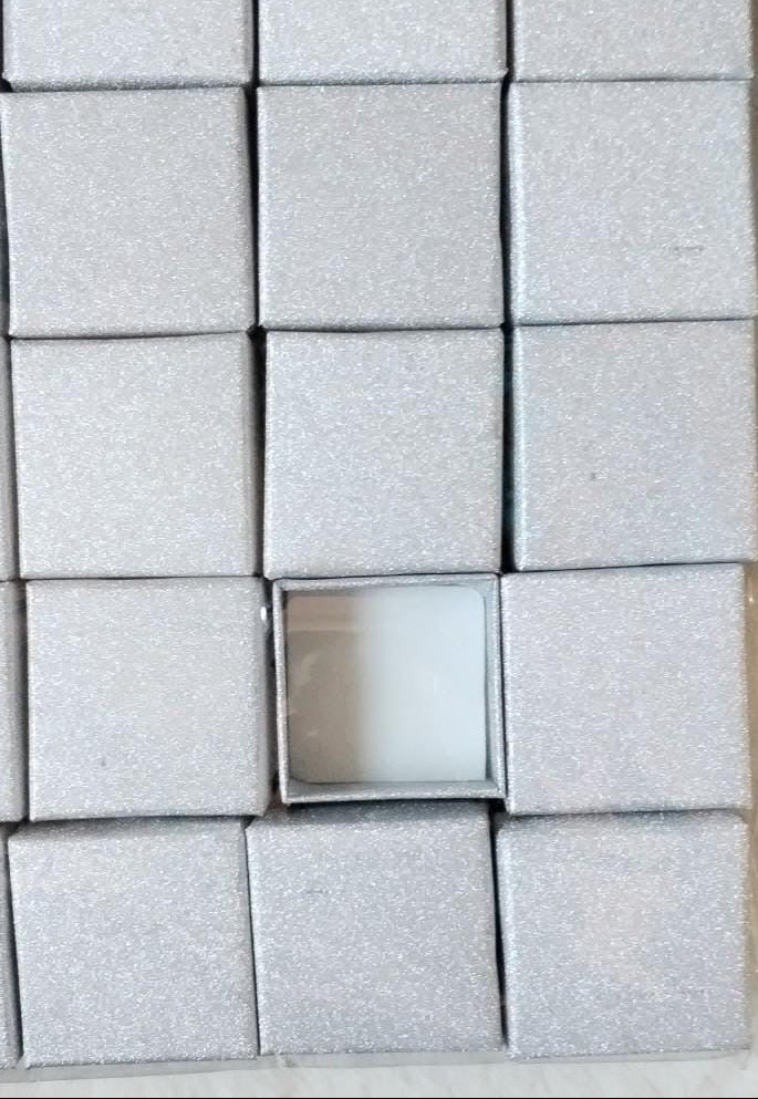 Docena de cajas gris Brillosa 5*5