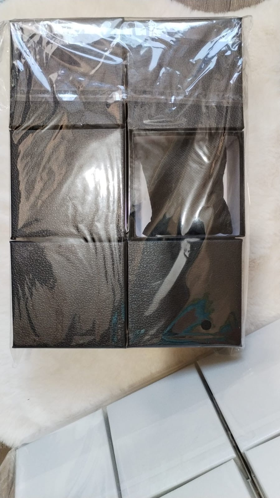 Docena de cajas color negro 10*10