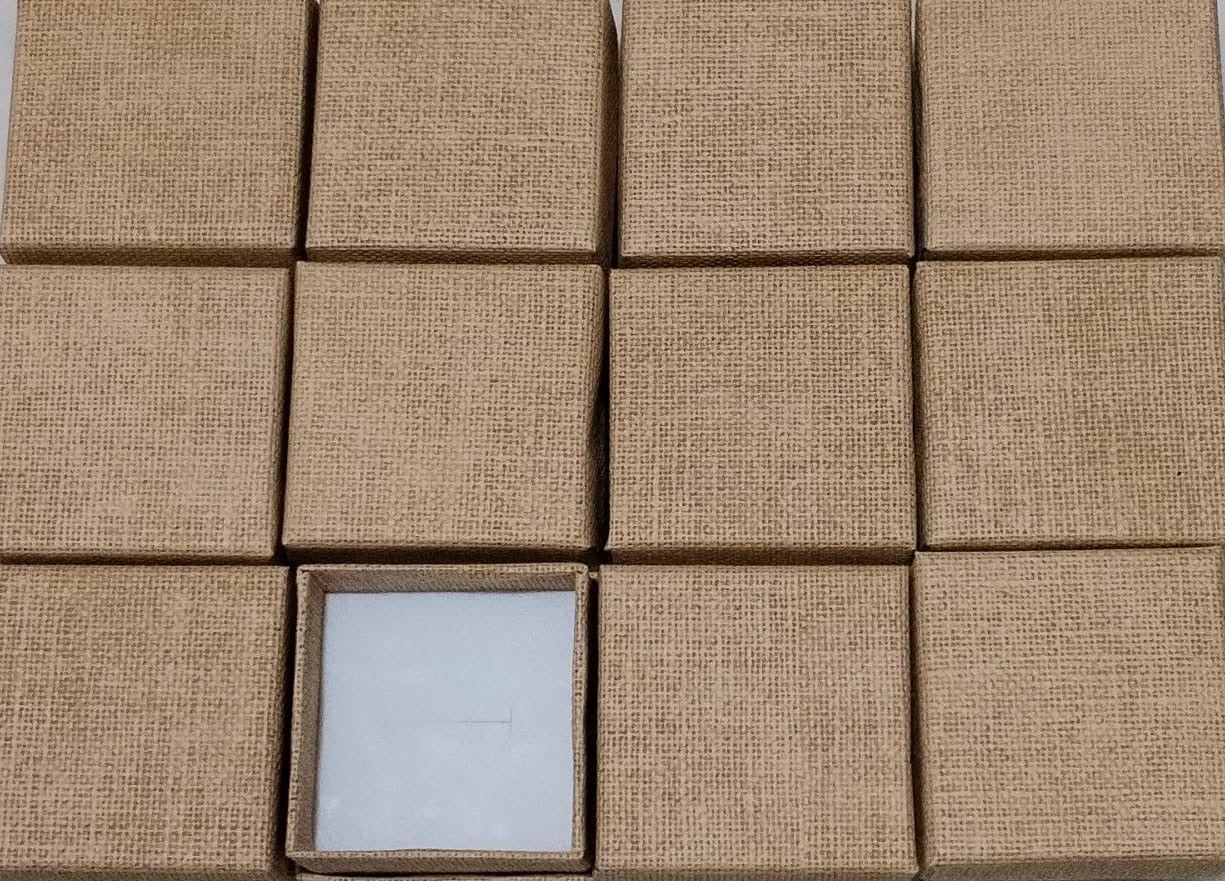 Docena de cajas texturada beige 5*5