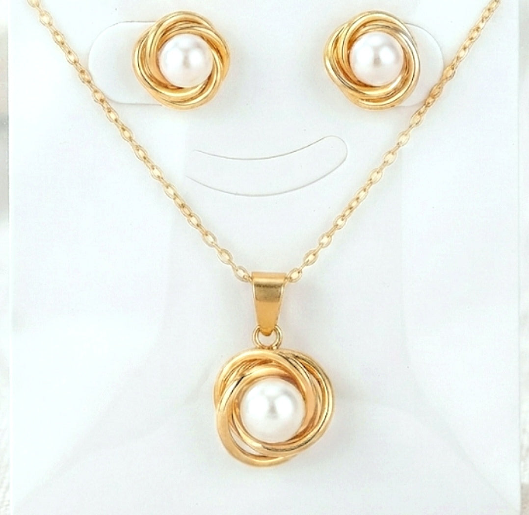 Set espiral de perla